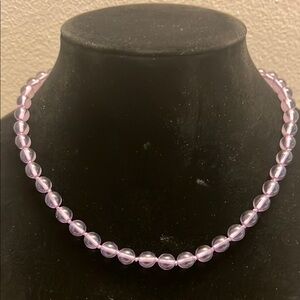 Nolan Miller purple glass Necklace